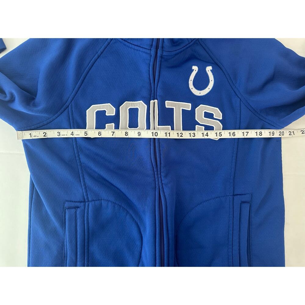 NFL Team Apparel Indianapolis Colts Women's Full-Zip Fleece Hoodie Size M - Picture 7 of 9